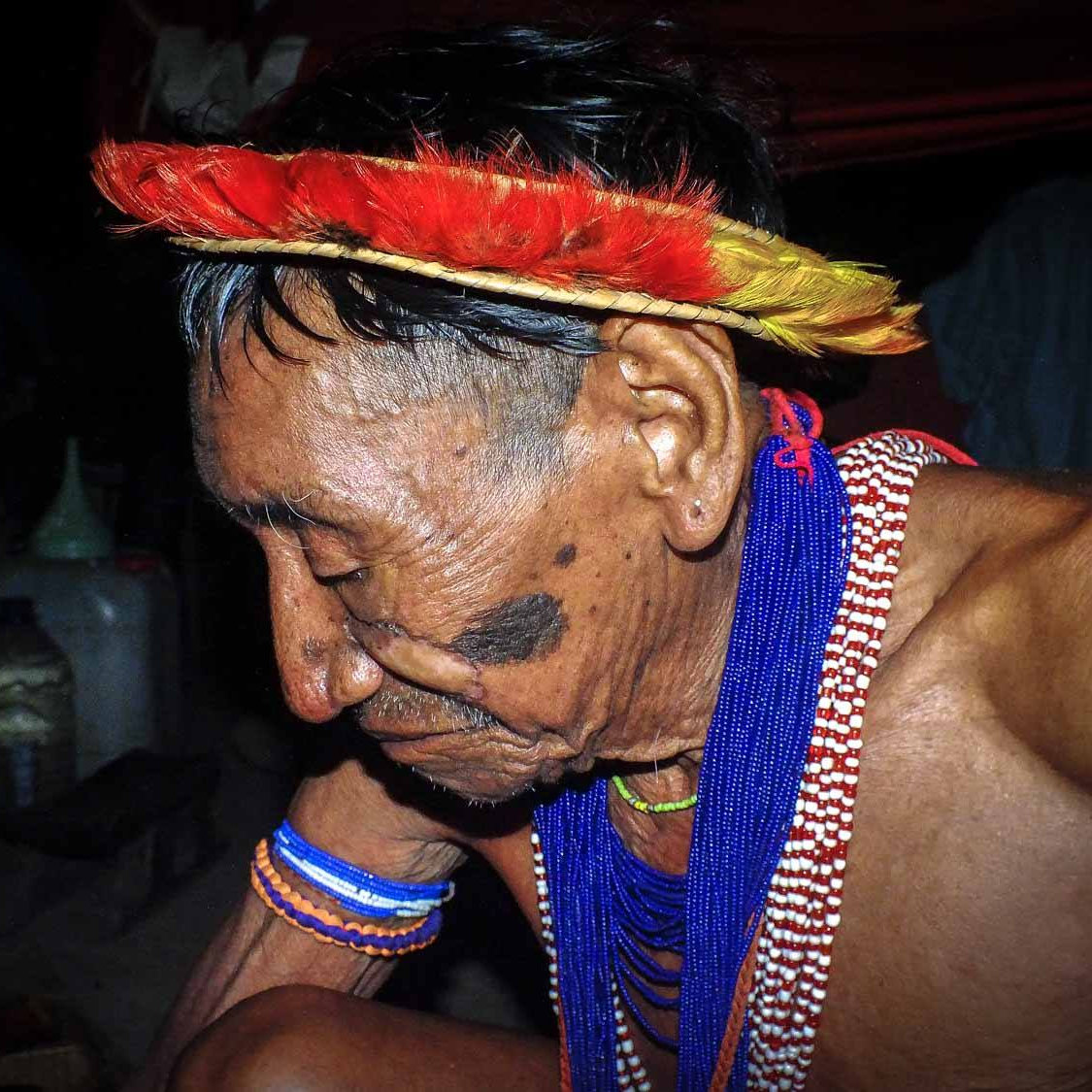 Chamán Bolívar, close up